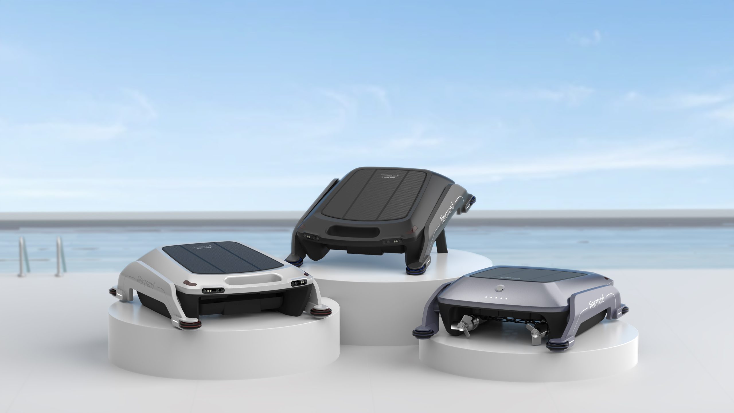 泳池清洁机器人 水面款